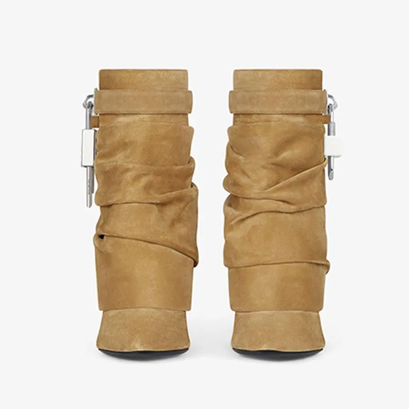 Elegant Hazel Suede Ankle Boots