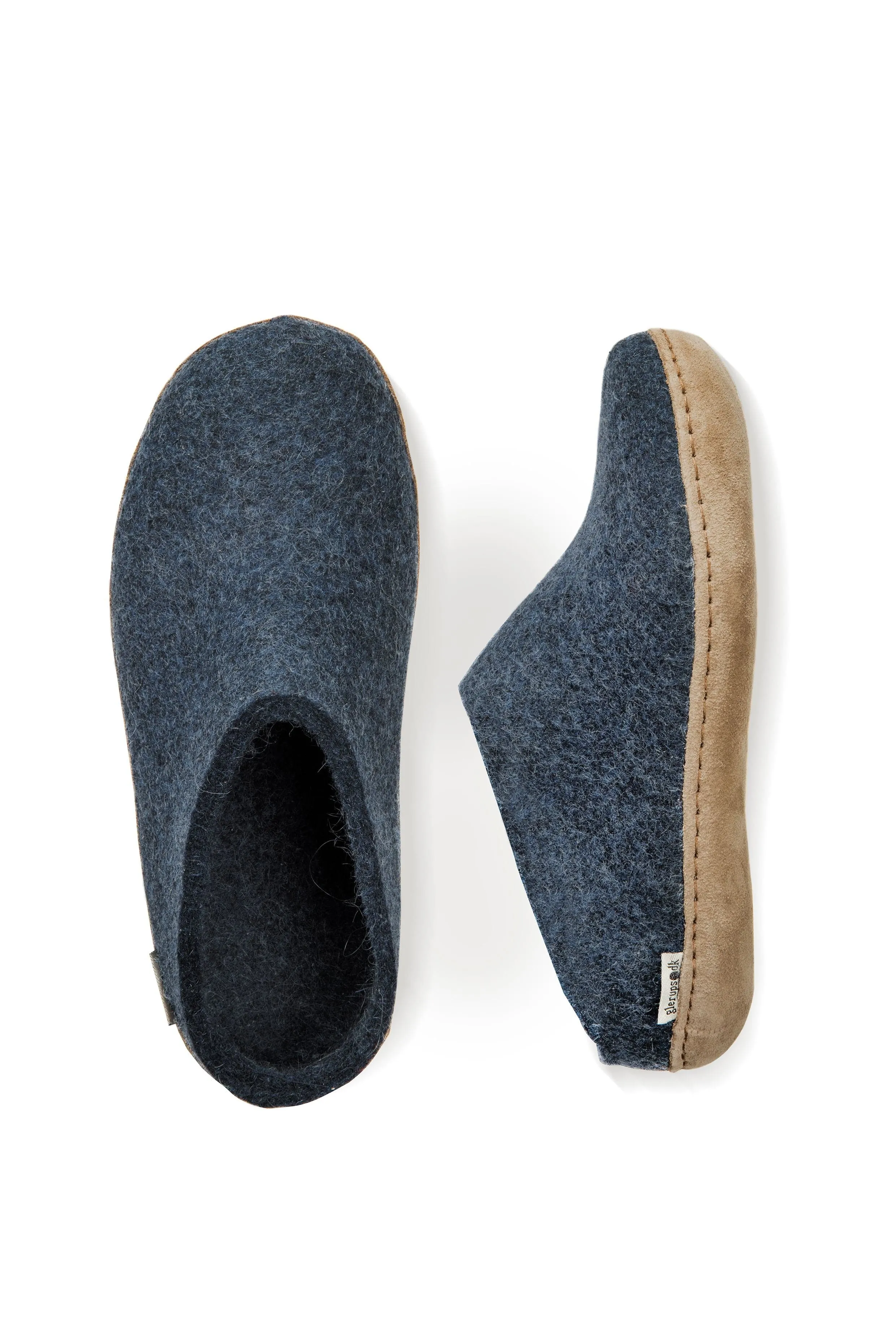 Glerups Slippers: Slip-on, Denim, Leather B-10-00